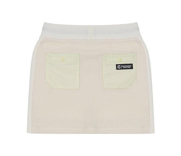 ウィンター フリーススカート(ホワイト)