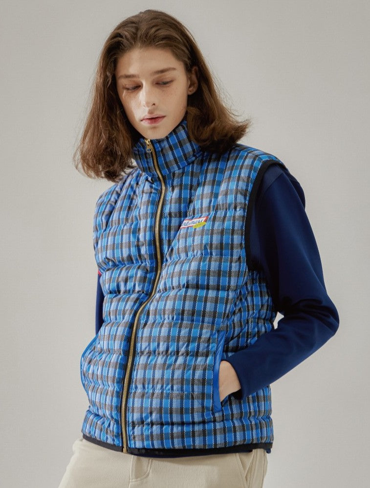 MIRROR9 チェック柄ゴルフベストダウン MIRROR9 チェック柄ゴルフベストダウン