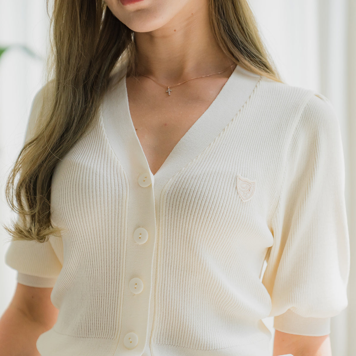 プリンセス パフカーディガン(アイボリー)