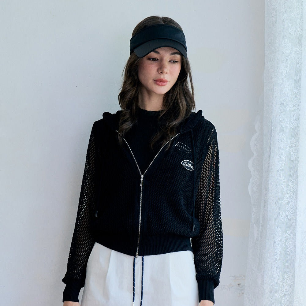 グレースクラス メッシュニットフーディー ブラック パーカー Sサイズ グレースクラス メッシュニットフーディー ブラック パーカー Sサイズ