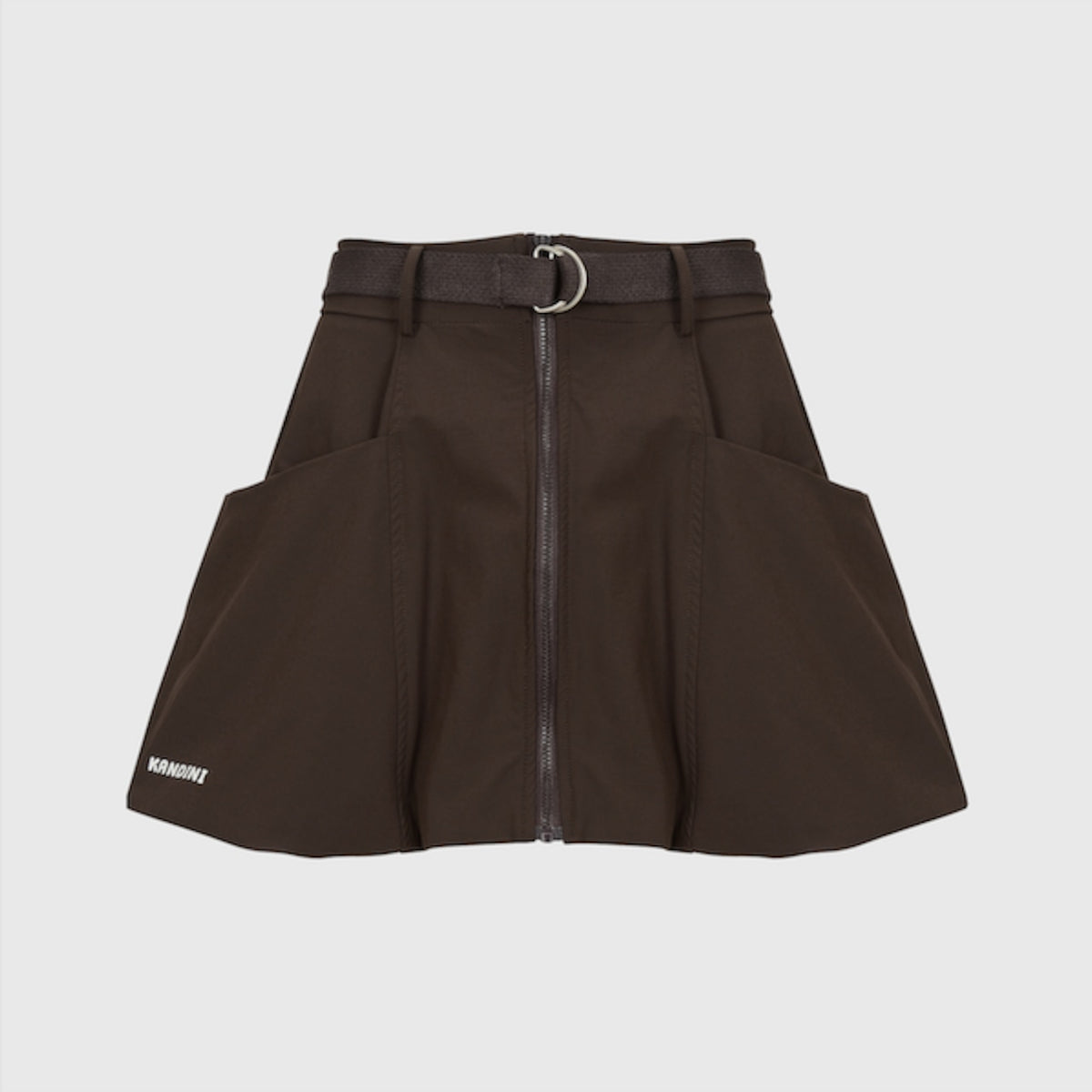 バルーン ポケットスカート(ブラウン)