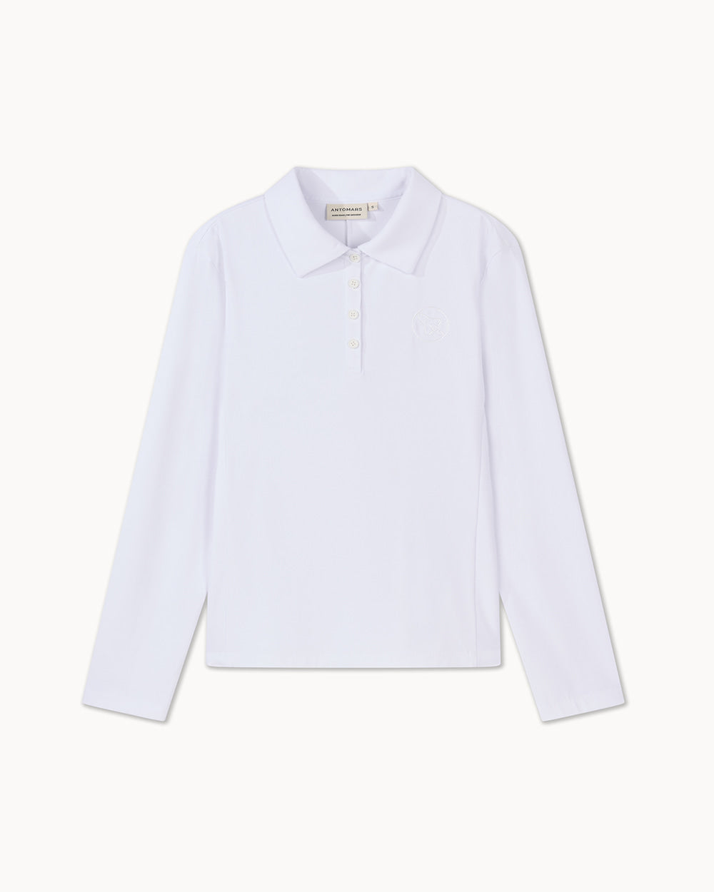 長袖ポロシャツ(ホワイト)