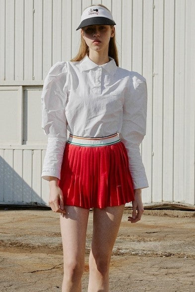 ウエストゴム プリーツスカート（レッド） – SOMUA CLUB