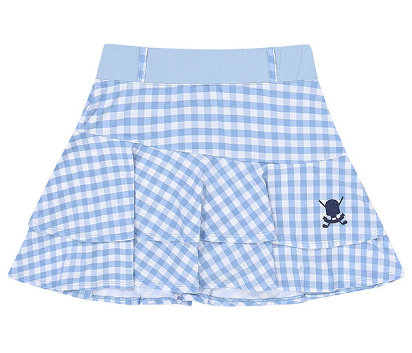 ギンガムチェック スカート - ブルー – SOMUA CLUB 