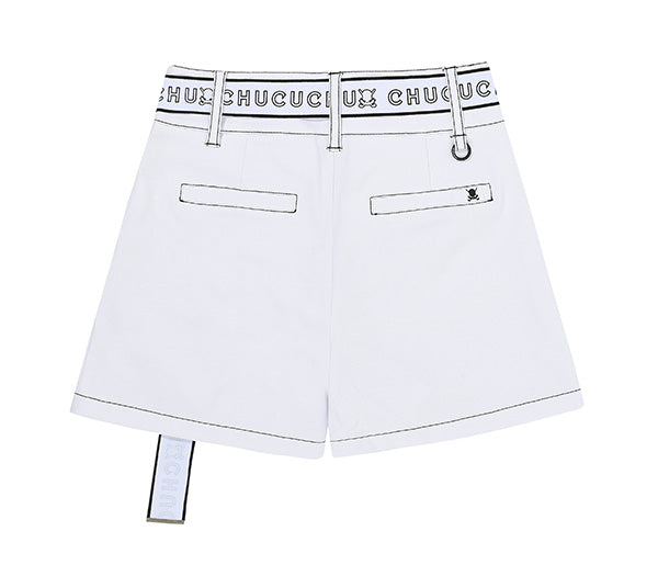 ベルト付きショートパンツ(ホワイト)
