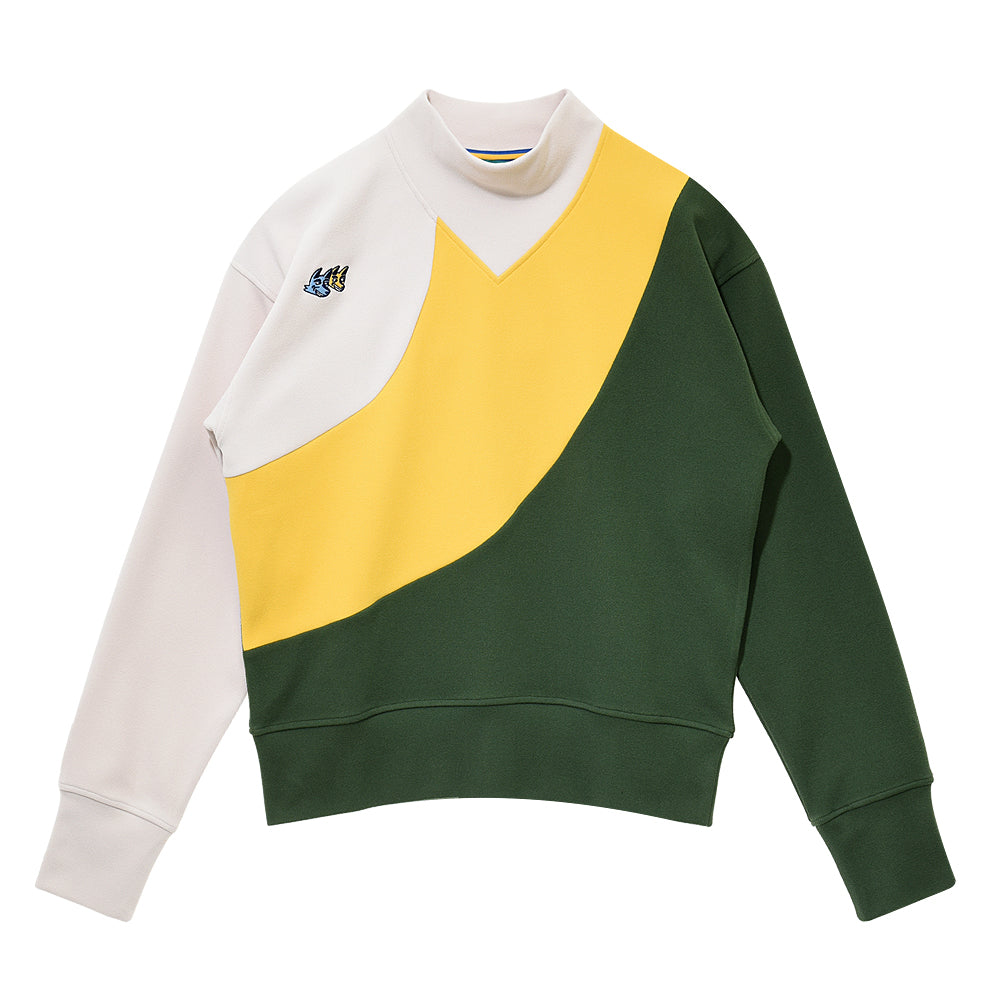 モックネック ロングスリーブ(カーキ / ブラック)