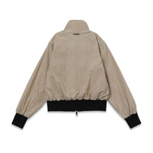 画像をギャラリービューアに読み込む, zip-up vest windbreaker-Beige
