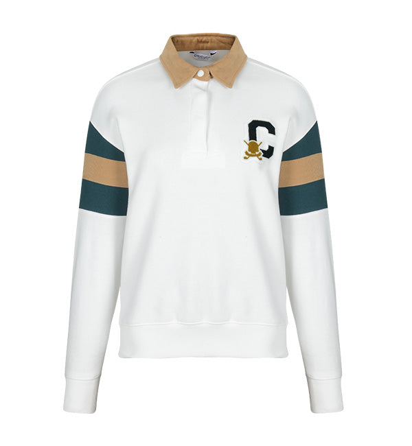 起毛ブロック襟付き トップ（ブラック / ホワイト） – SOMUA CLUB