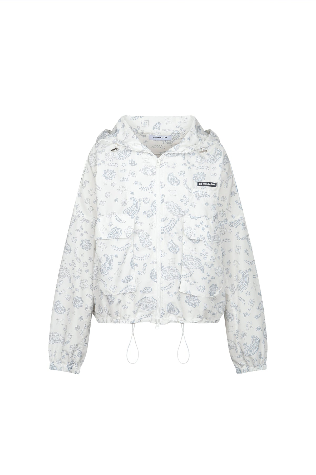 ペイズリー ウィンドブレーカー（ホワイト）