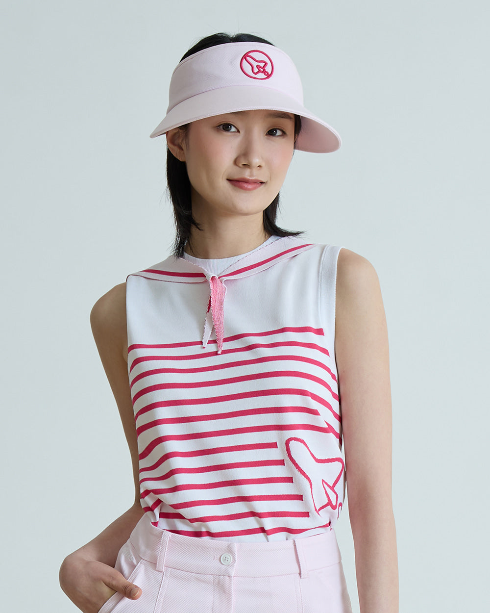 セーラーカラー スリーブレスニット（ピンク） – SOMUA CLUB