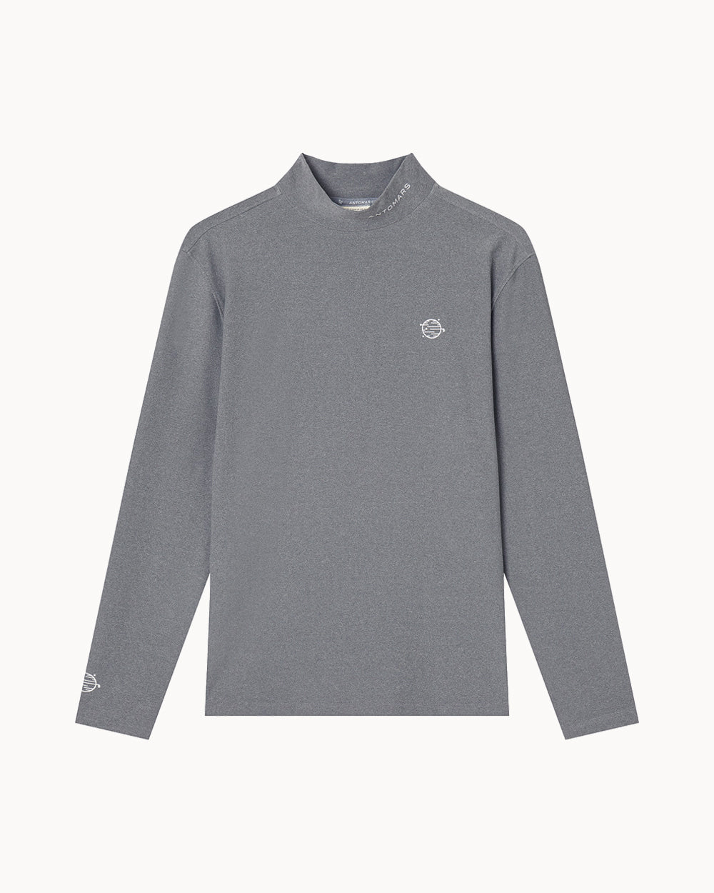 PGG ネイビー 長袖モックシャツ　新品 MIZUNO ミズノ ゴルフ モックネック シャツ E2JJ050 オリジナル 伸縮