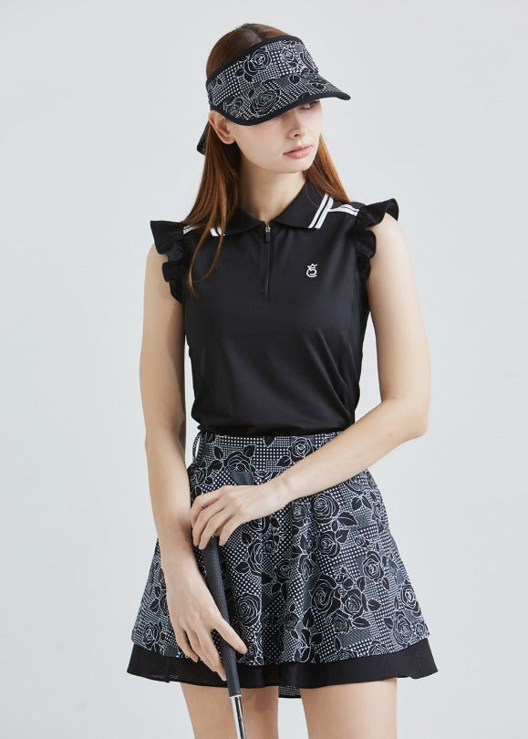 ロゼ ダブルフレアスカート（ブラック）