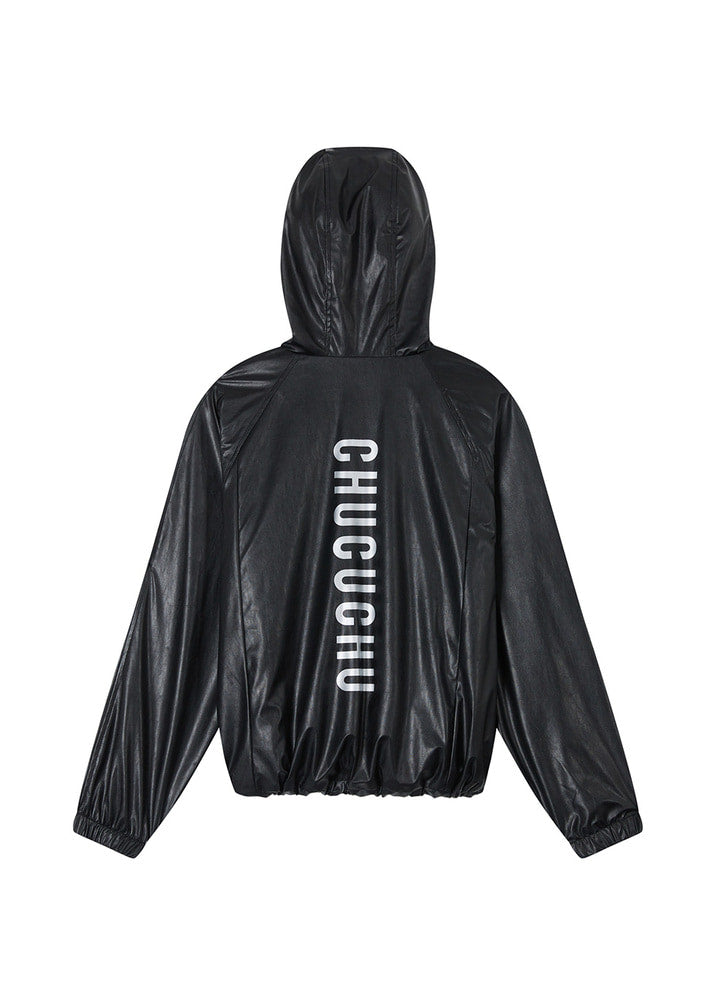 グロッシー アノラックフード付きジャンパー（ブラック） – SOMUA CLUB