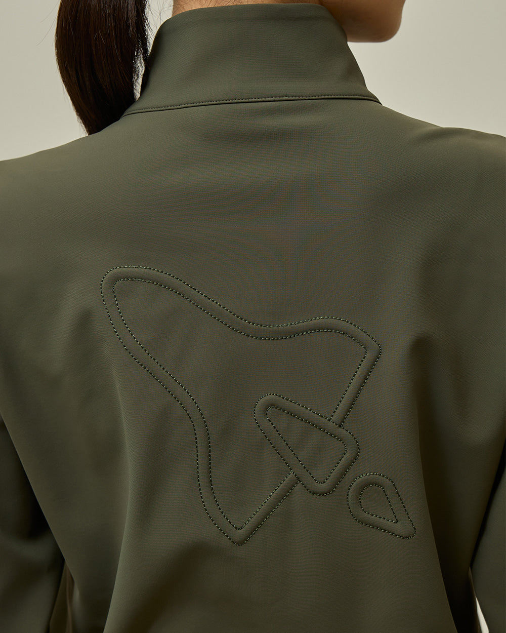 ソフト起毛 ハーフジップアップトップ（カーキ） – SOMUA CLUB