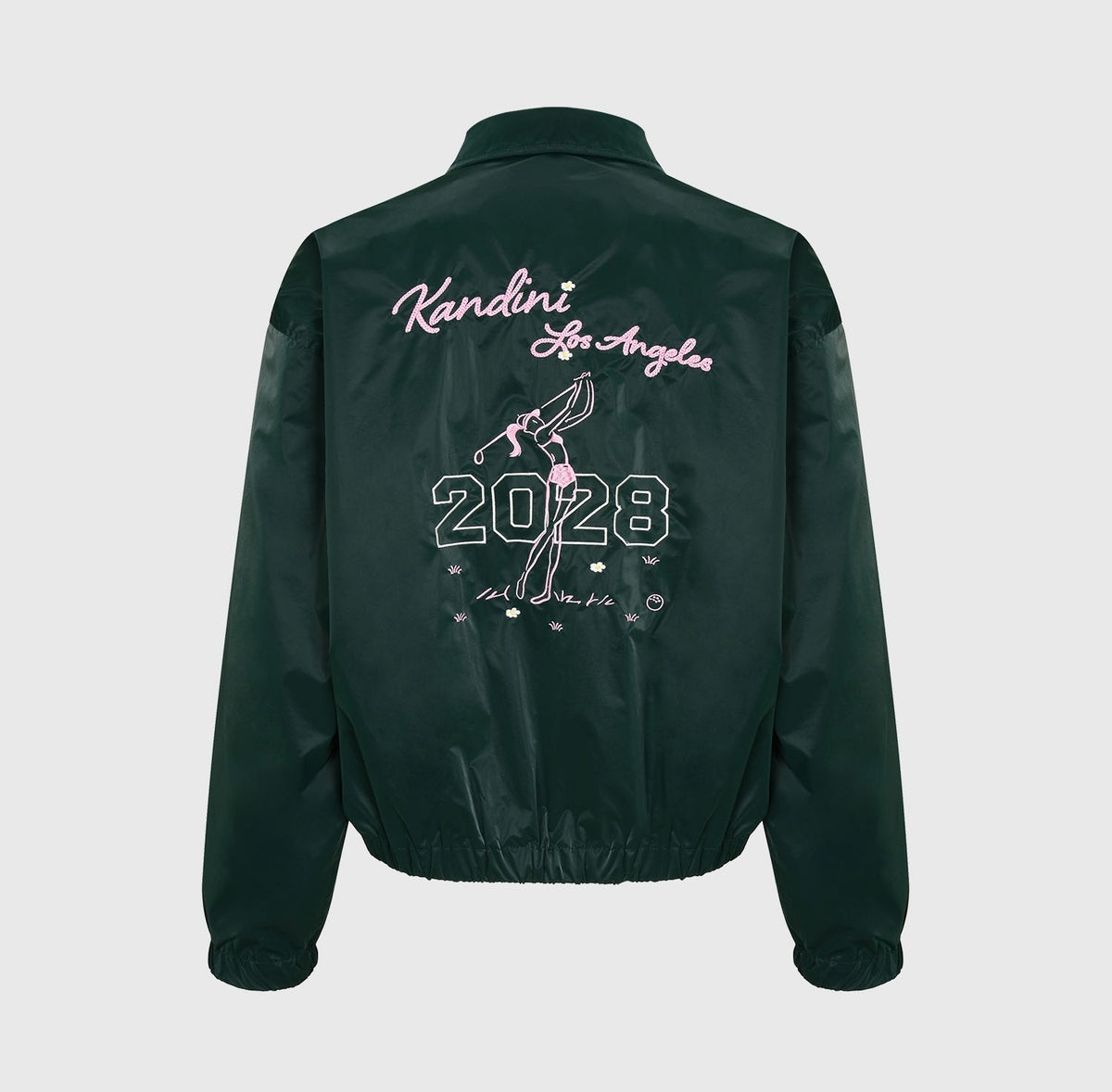 グロッシー ジップアップジャケット（グリーン）