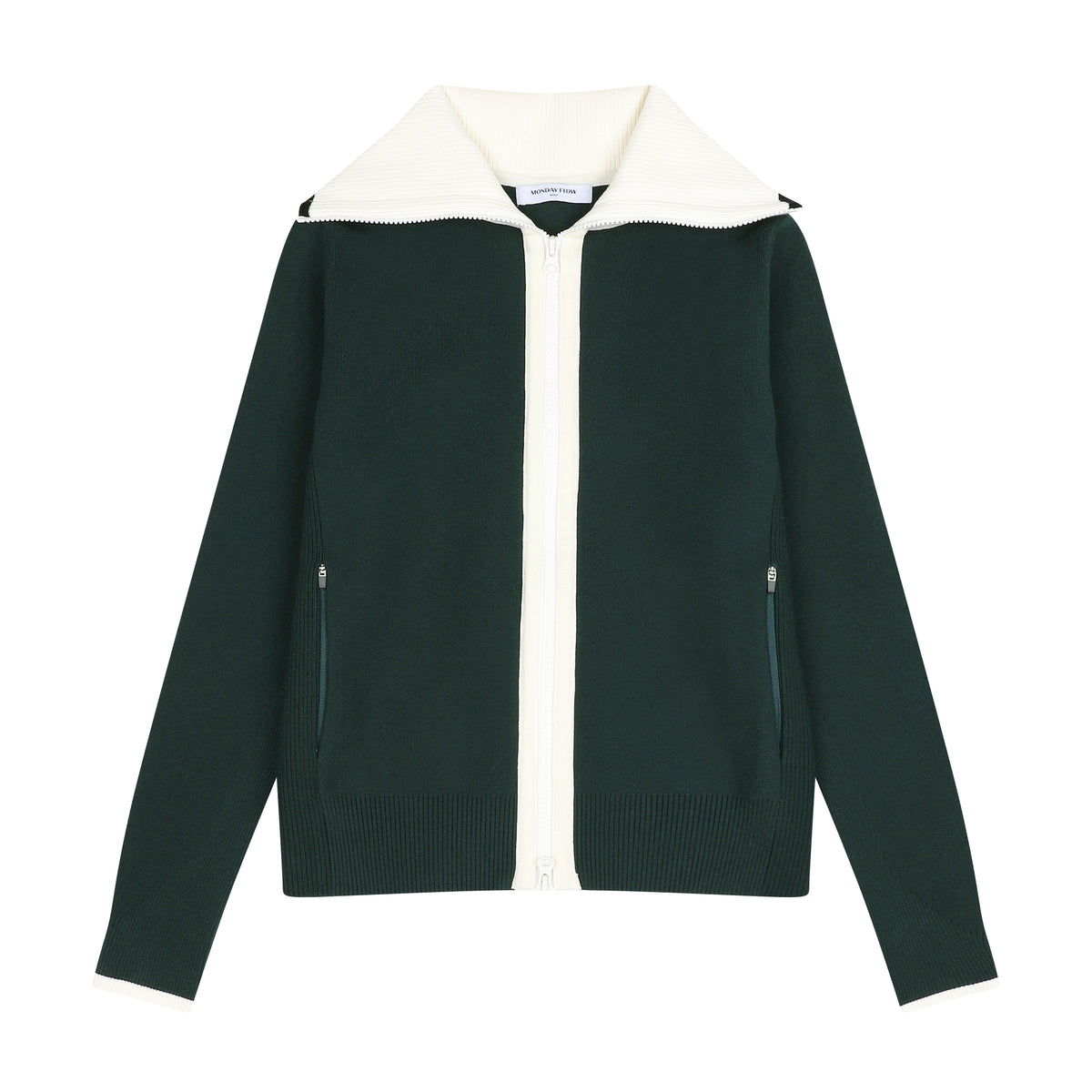 ニュー ニットジップアップ（グリーン）