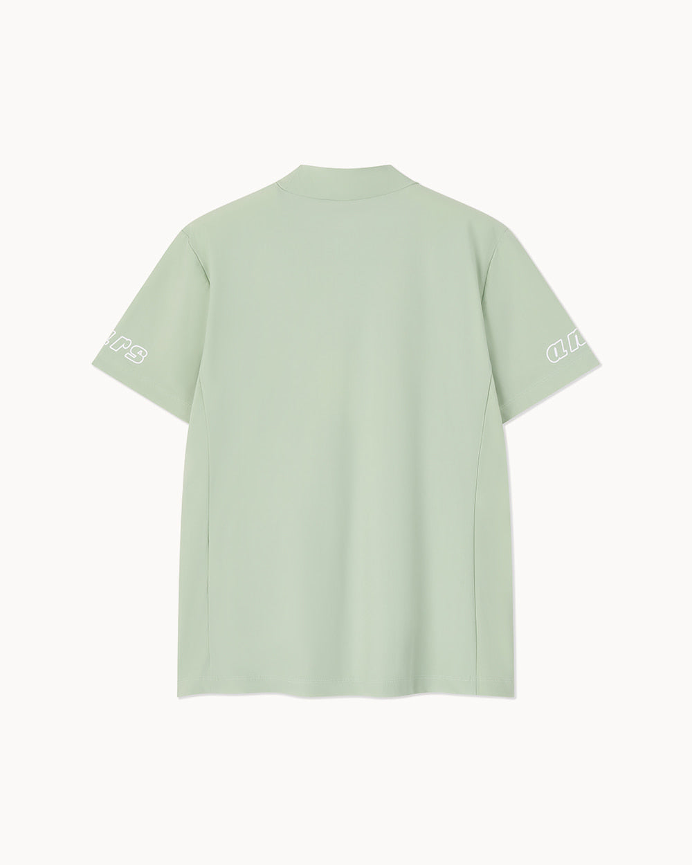 スペースシップ モックネック半袖Tシャツ（グリーン）