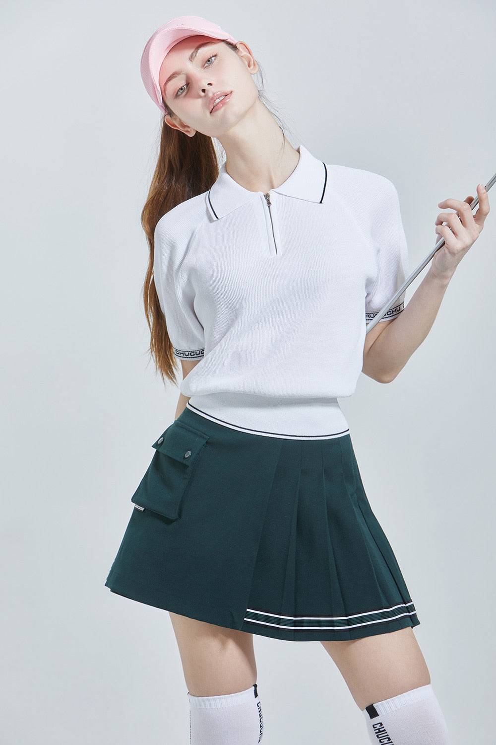 迷彩柄 ハーフプリーツスカート（ブラック） – SOMUA CLUB