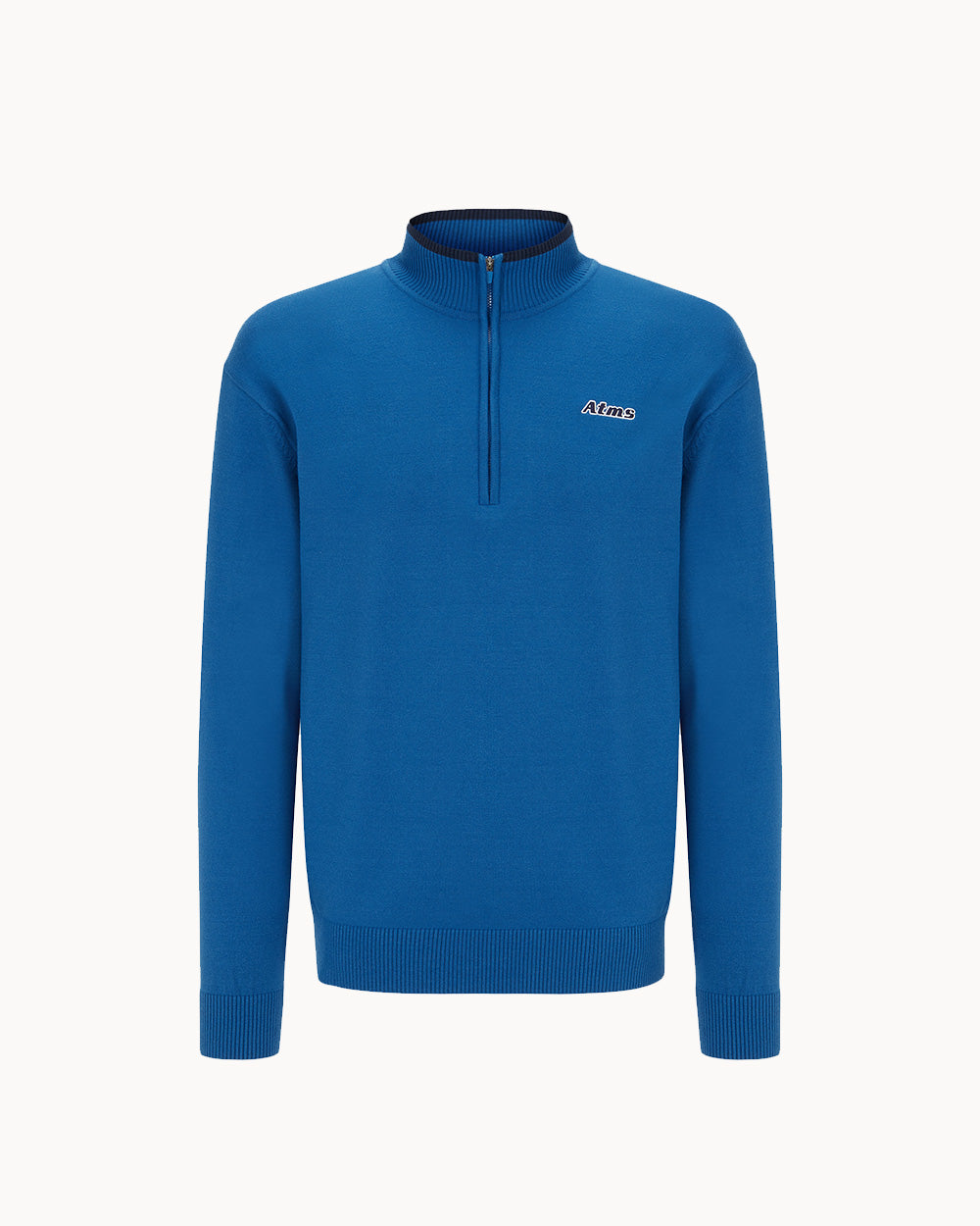 メンズ）ハーフジップアップニット（ブルー） – SOMUA CLUB