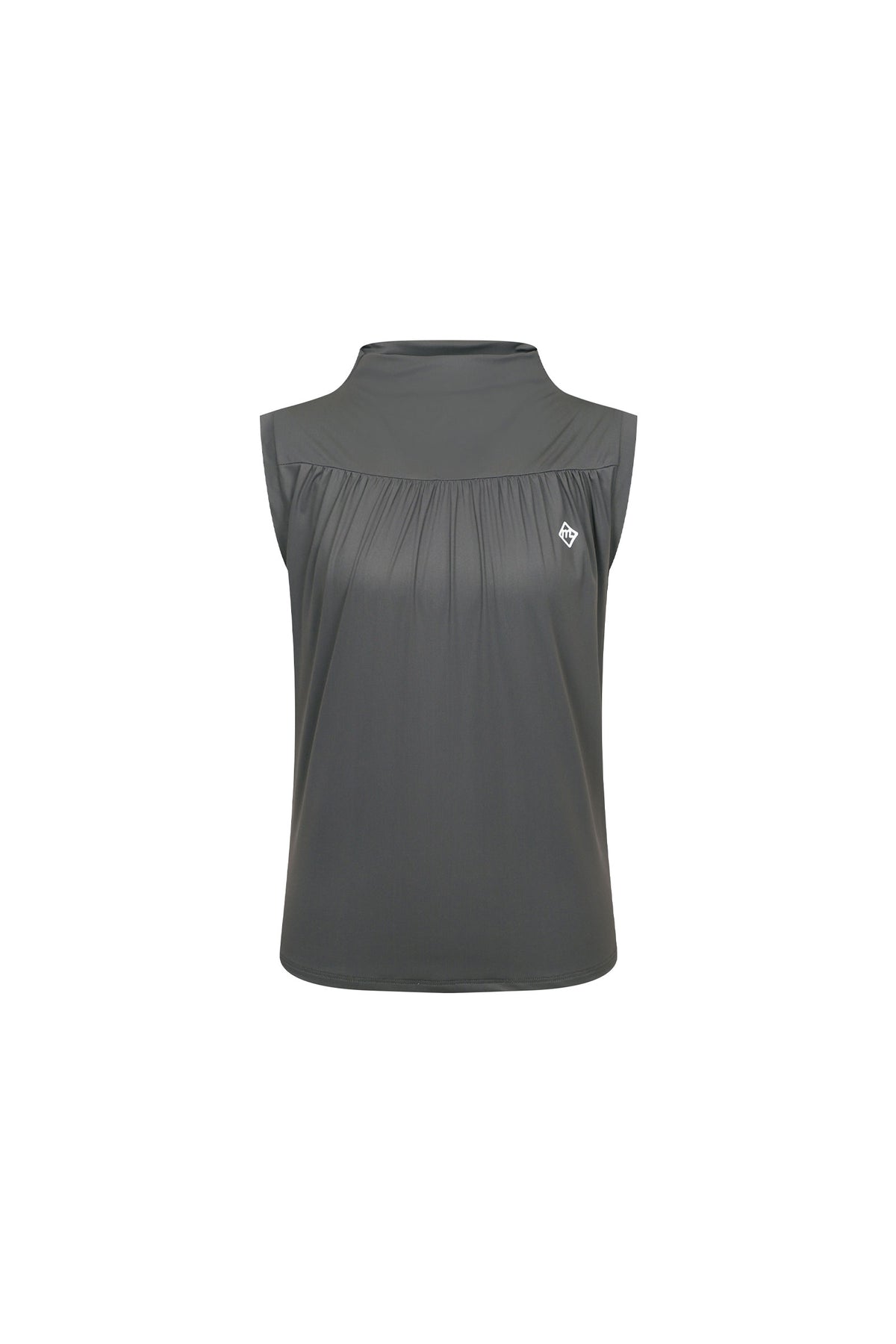 クール エアリー トップ（チャコールグレー）