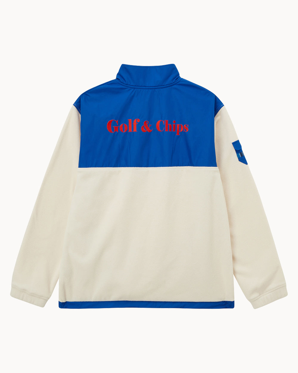 メンズ）フリース ハーフジップアップ トップス（オフホワイト