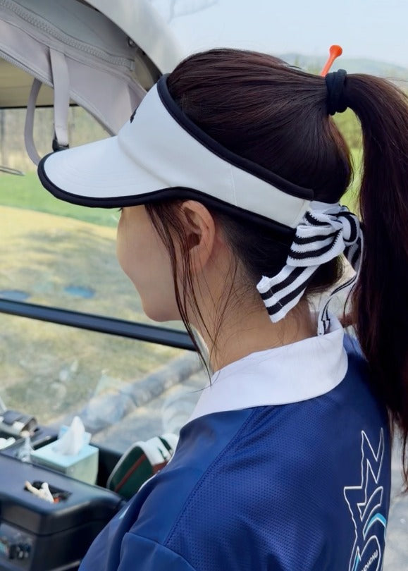 リボン バイザー（ホワイト）