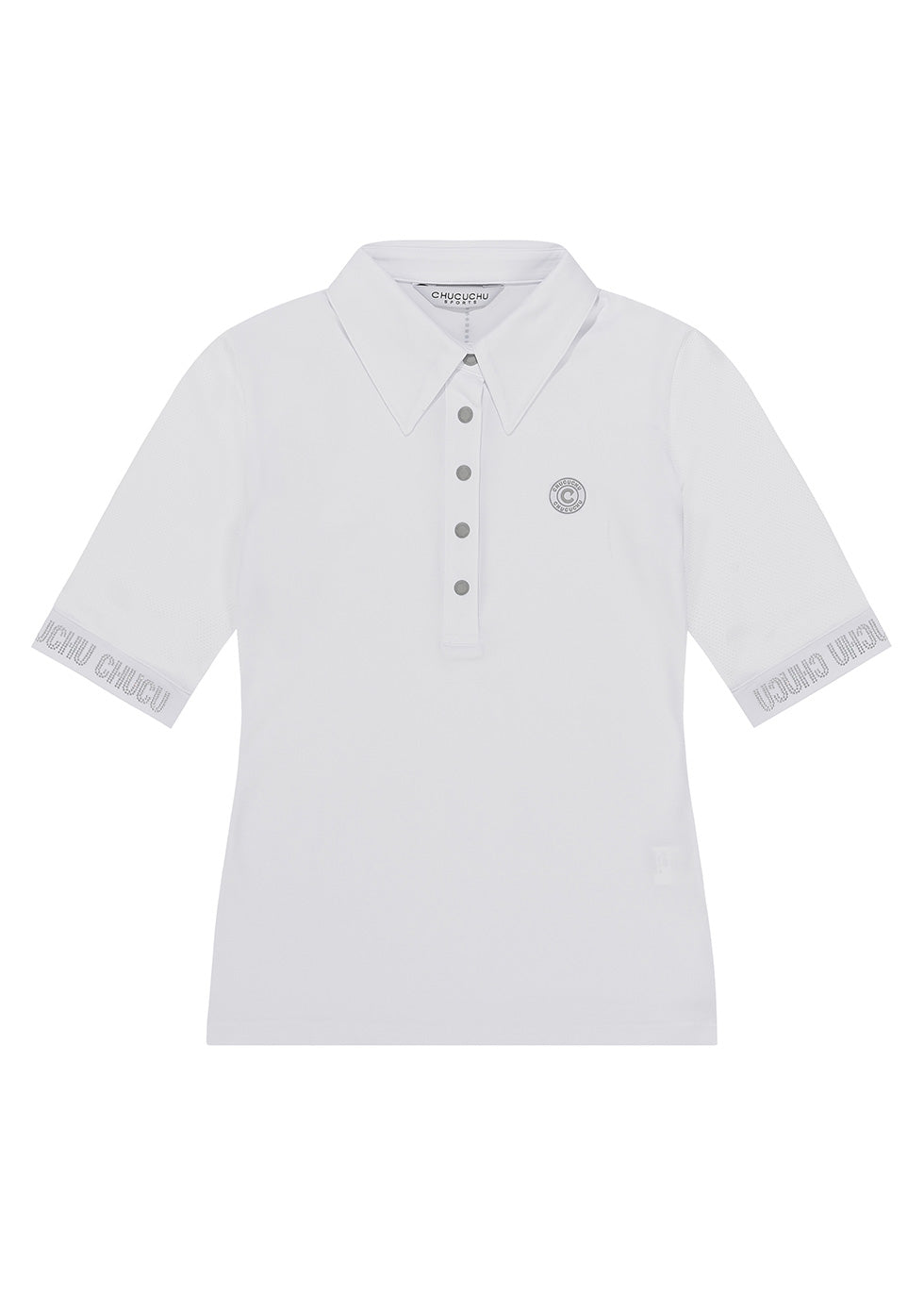 ロゴ ホットピース ポロTシャツ（ホワイト）