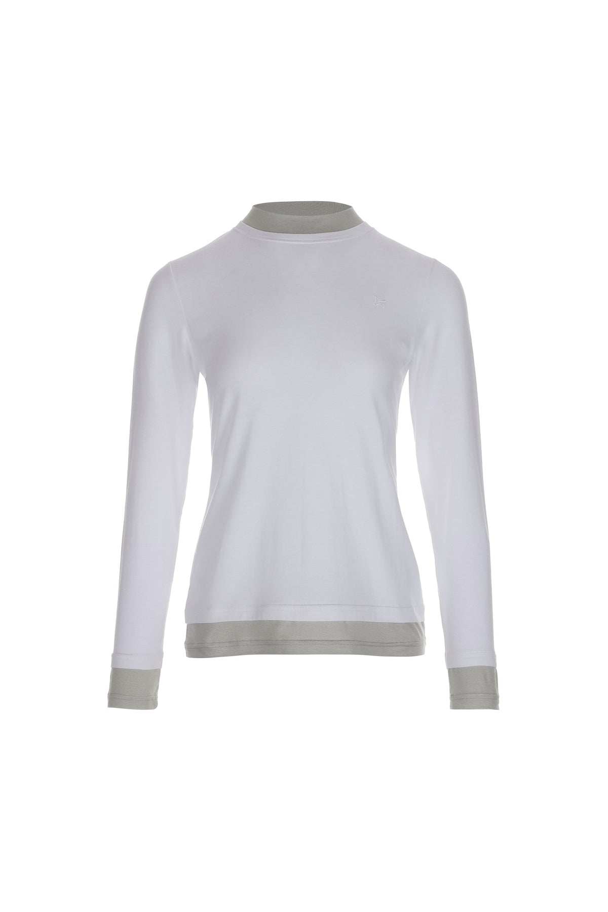 モダル レイヤードTシャツ（ホワイト）