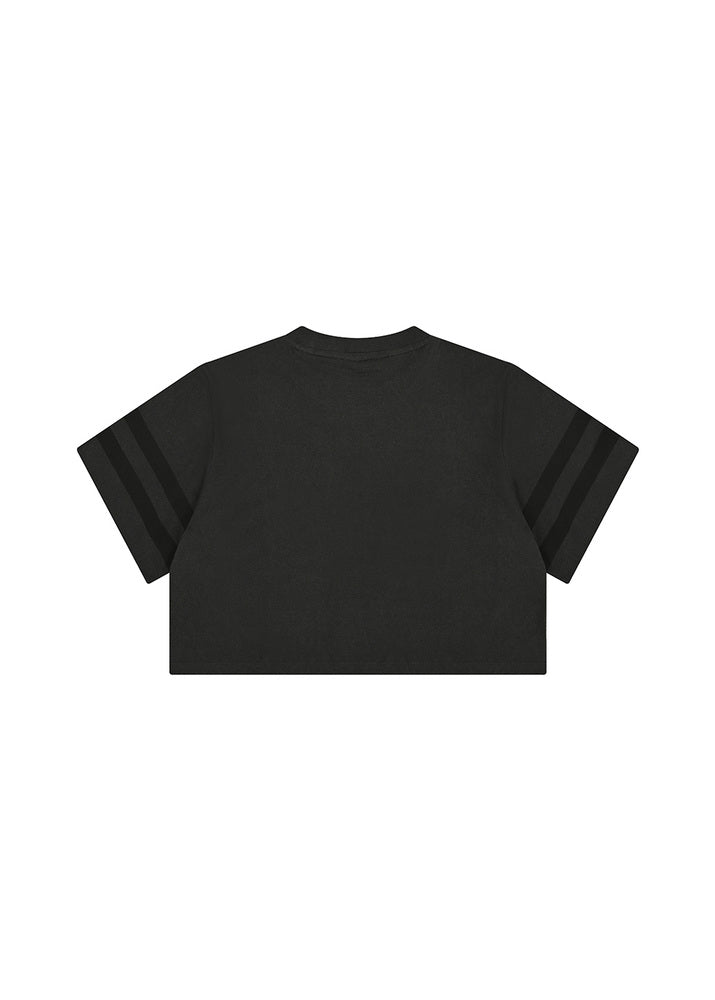 ライン オーバーフィット Tシャツ（チャコール / ミント）