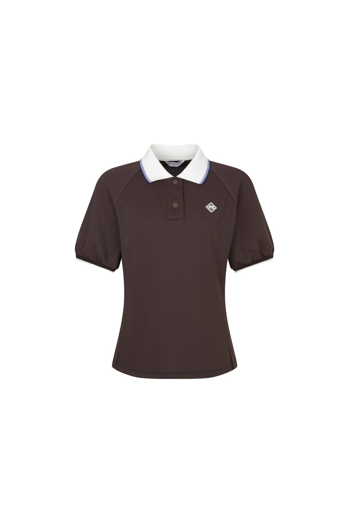 ラグラン ピケ トップ（ブラウン）