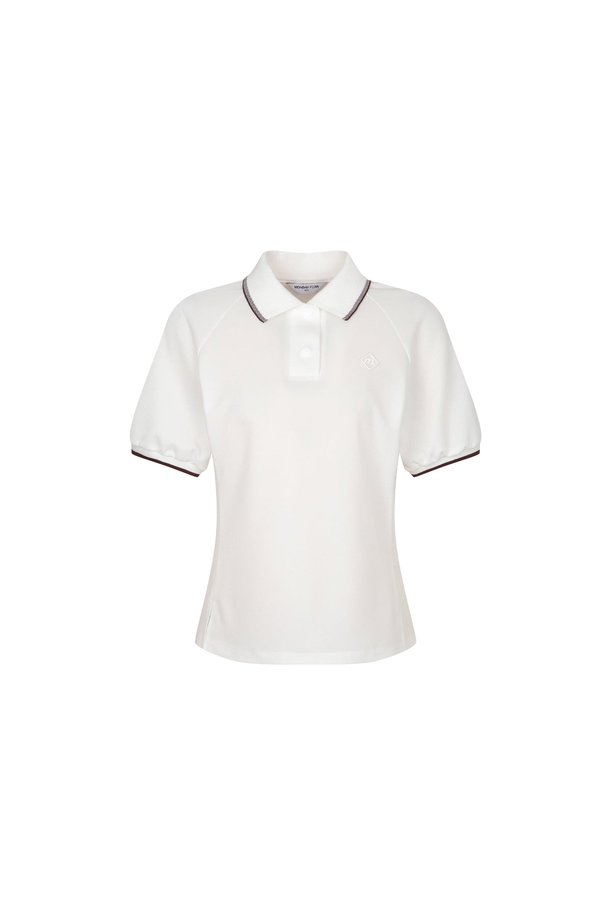 ラグラン ピケ トップ（ホワイト）