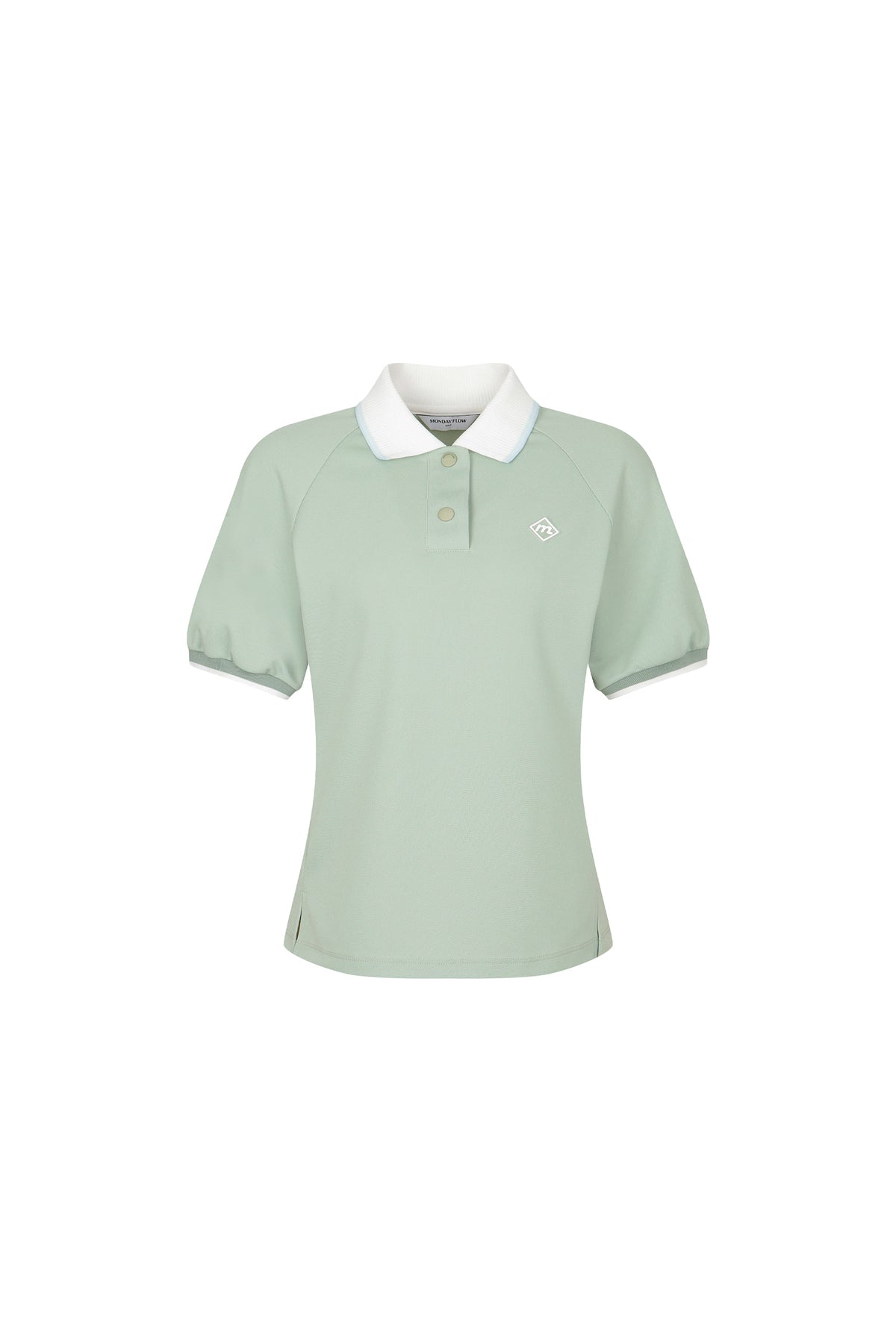 ラグラン ピケ トップ（モスグリーン）