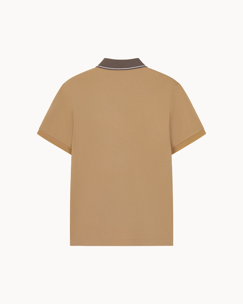 （メンズ）サークルロゴ ポロシャツ（ベージュ）