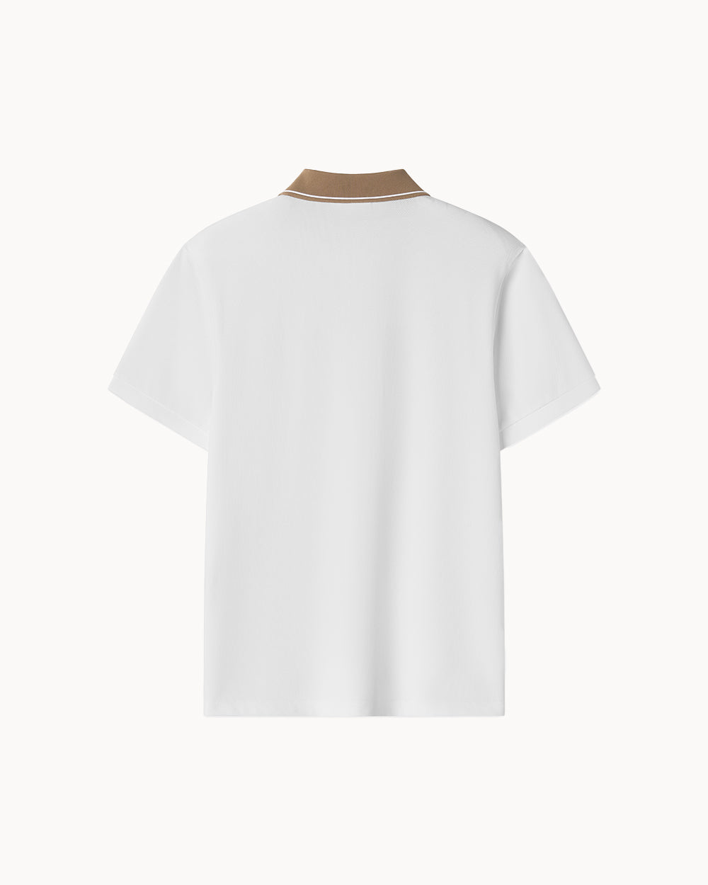 （メンズ）サークルロゴ ポロシャツ（オフホワイト）