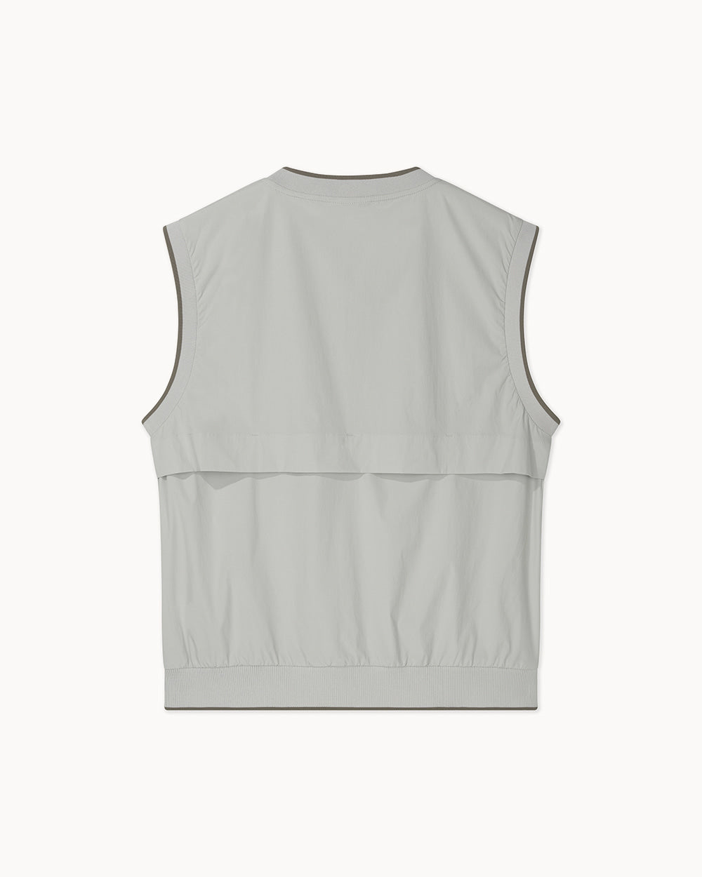 （メンズ）ウーブンベスト（ミントグレー）