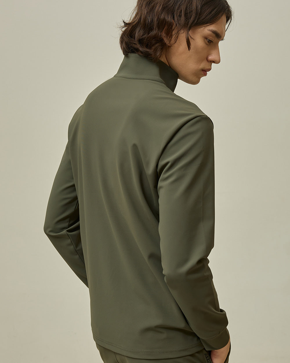 ACEANDRARE　ジップアップロゴポロ　カーキ 42nd St / ジップアップ ロゴ ポロ / KAHKI – ACEANDRARE