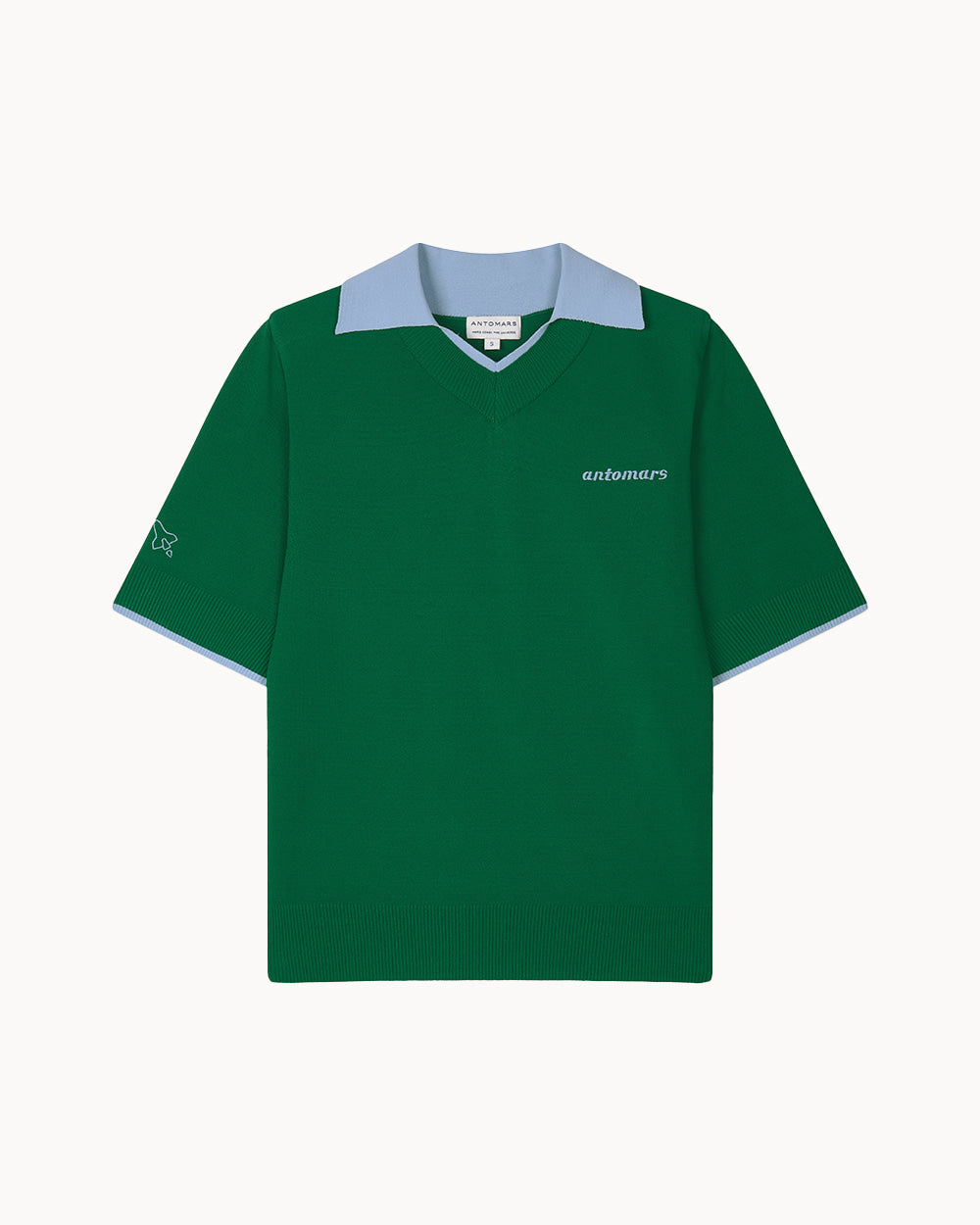 カラー プルオーバーニット（グリーン）