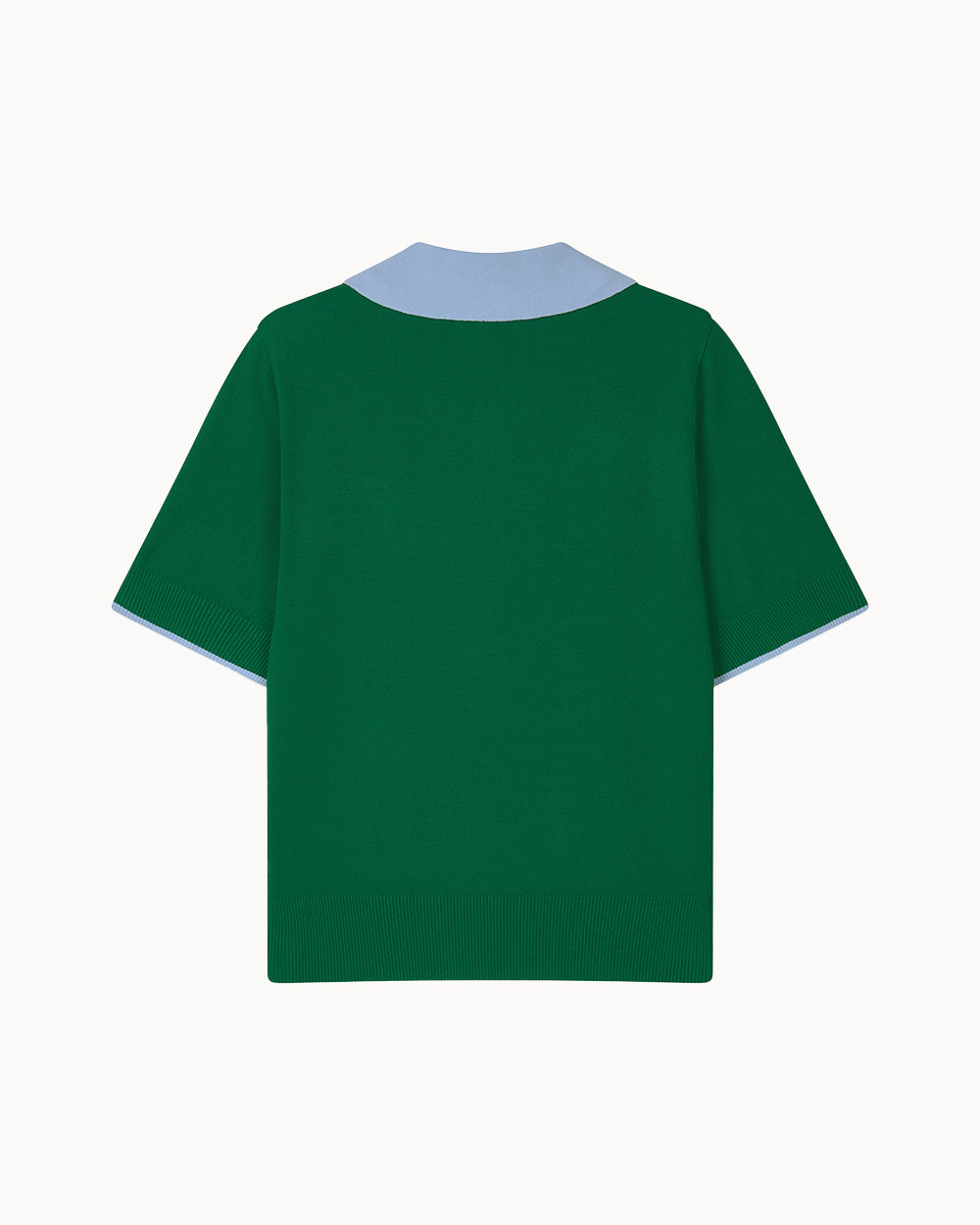 カラー プルオーバーニット（グリーン）