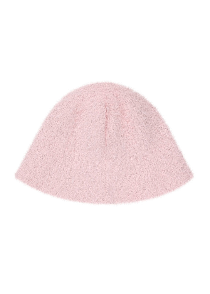 アンゴラ バケットハット（ピンク）