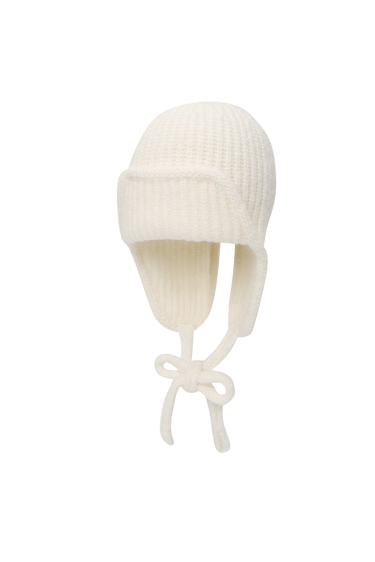 ソフト イヤーフラップ ビーニー（アイボリー）