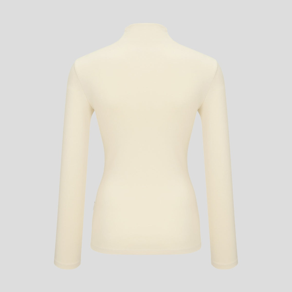 モックネック長袖シャツ（レモン）