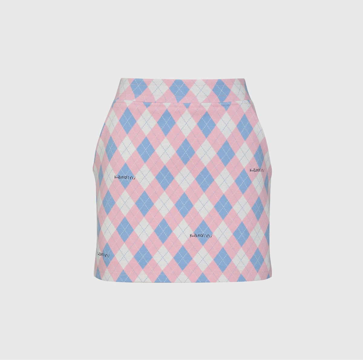 アーガイル ジャガードスカート（ピンク/ブルー）