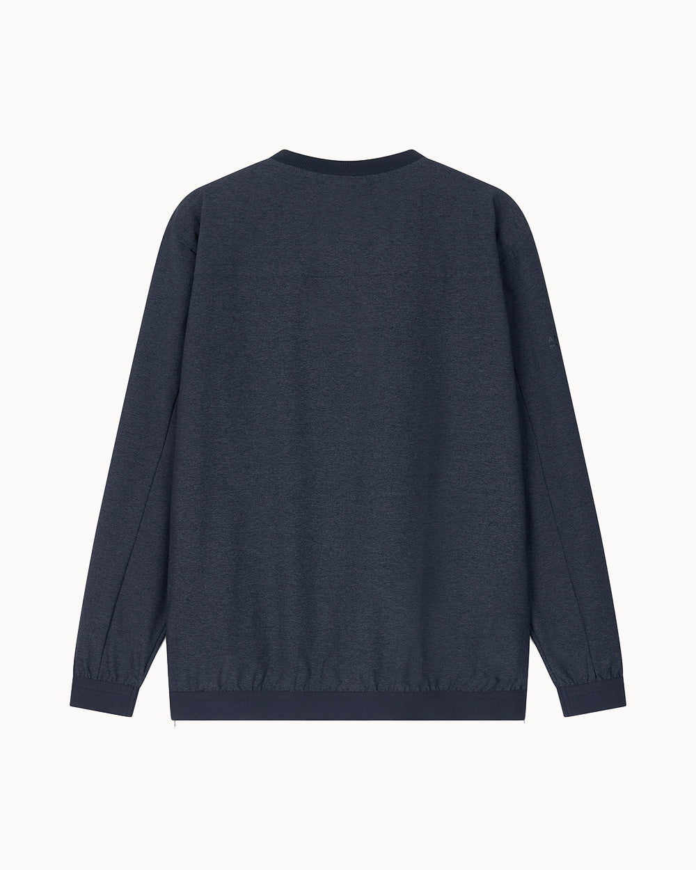 （メンズ）デニムライク プルオーバー（ネイビー）