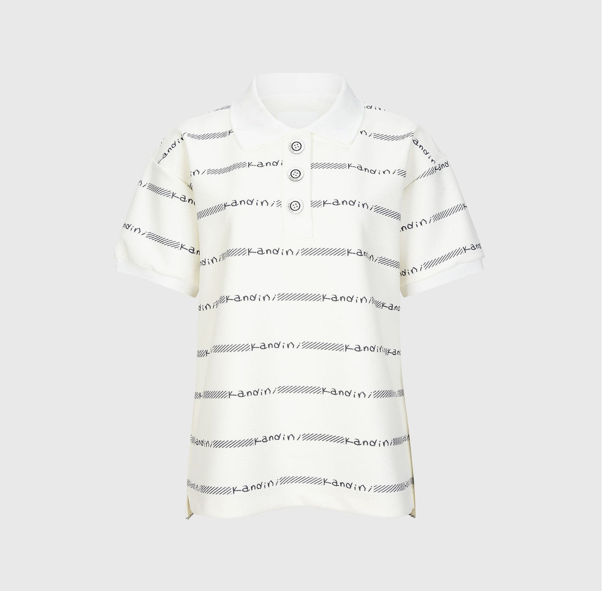 ロゴプリント ポロシャツ（アイボリー）