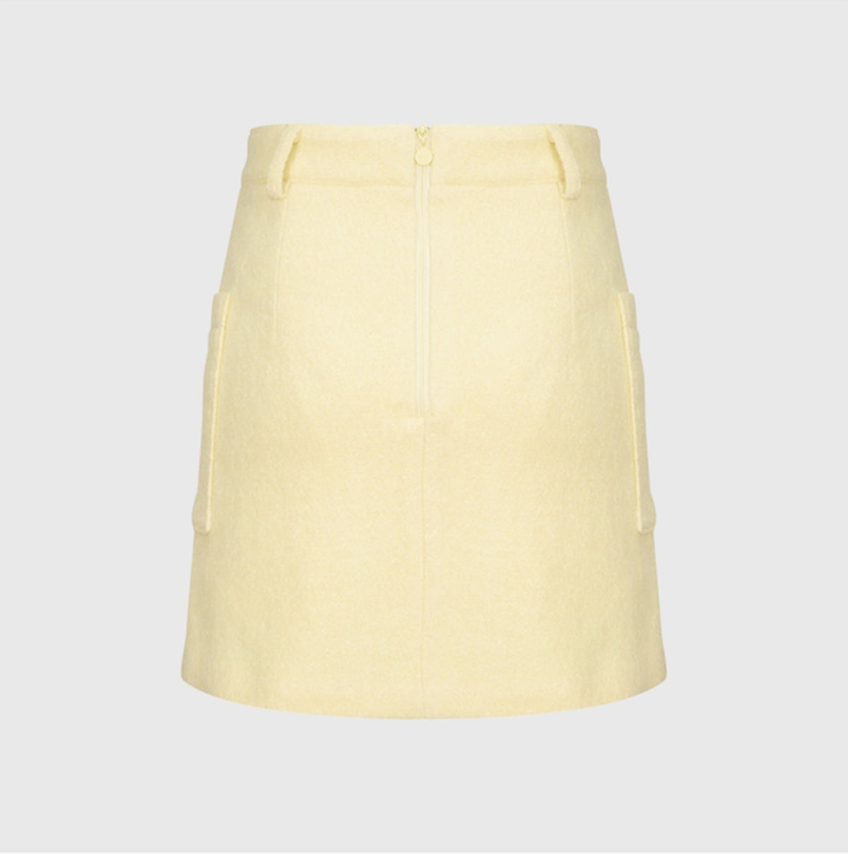 ウール ポケットスカート（レモン）