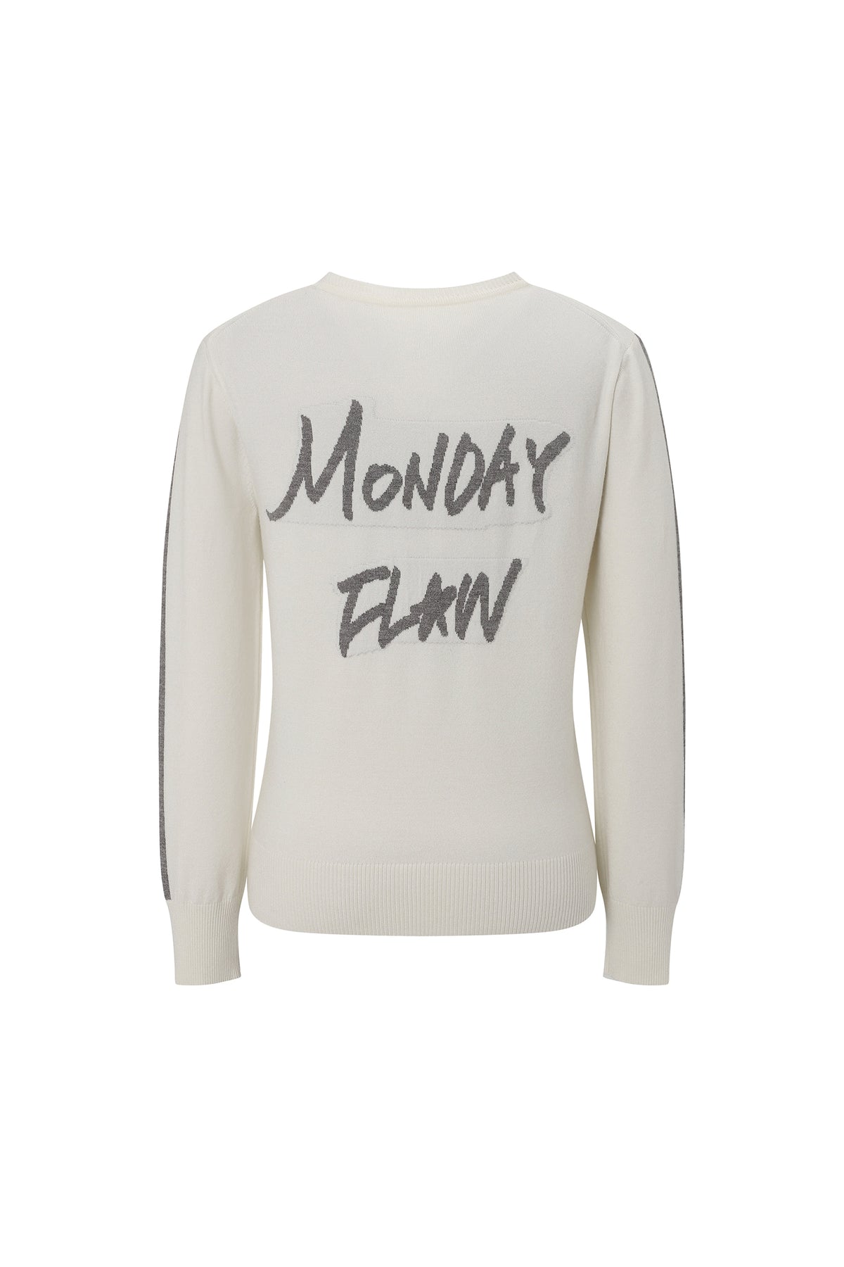 エッセンシャル ソフトニット トップ（ピンク / アイボリー）