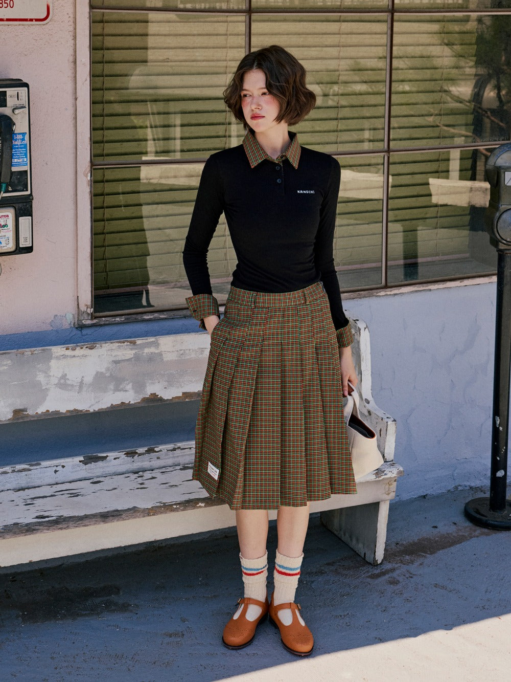 ストライプ柄 キュロットスカート（ネイビー） – SOMUA CLUB