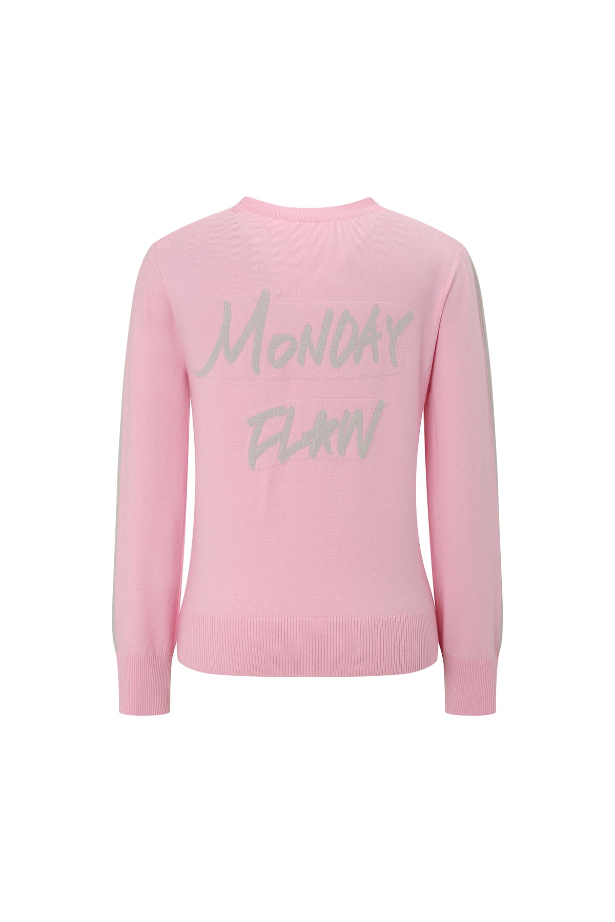 エッセンシャル ソフトニット トップ（ピンク / アイボリー）