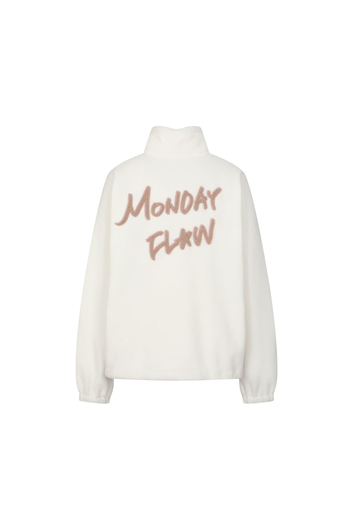 ハーフジップアップ フリース トップ（アイボリー）