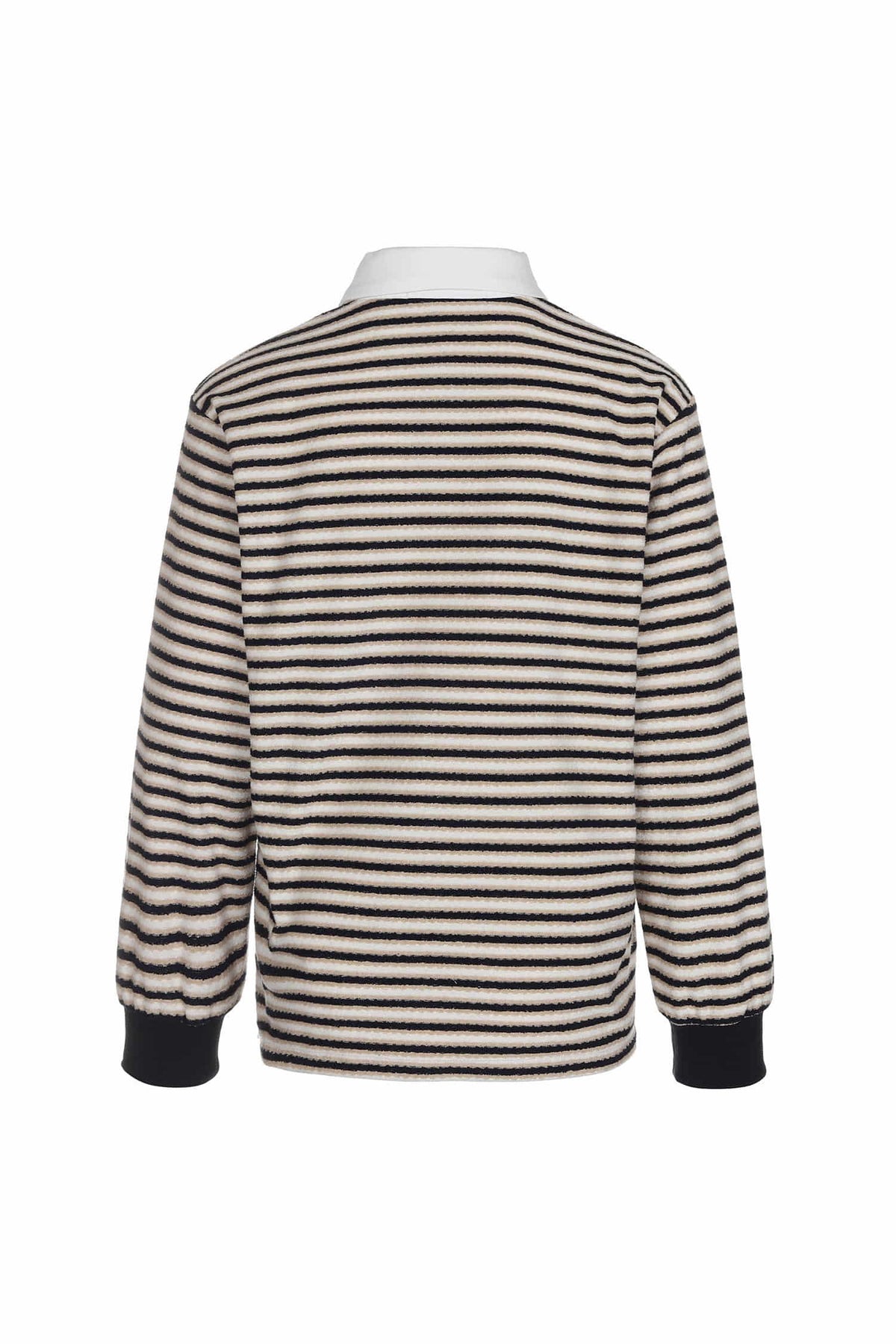 オーバーフィット テリー長袖シャツ（ネイビー）